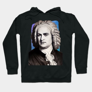 German Composer Johann Sebastian Bach illustration Hoodie